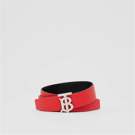 burberry belt red